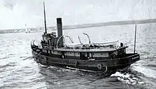 Le bateau-pilote Eurêka en 1909