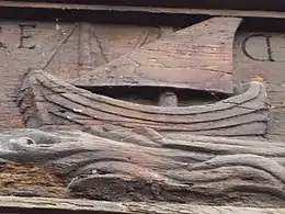 Sculpture de navire à clin XVIe – XVIIe siècle (Rouen).