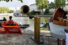 Corne de brume exposée lors des Journées du patrimoine 2019 à Nantes