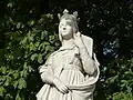 La Reine Bathilde, statue du jardin du Luxembourg, Paris.