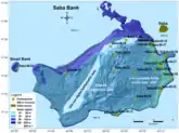 Relevé bathymétrique du banc avec les stations