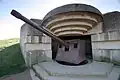 Batterie de Longues-sur-Mer, canon de 150 mm.