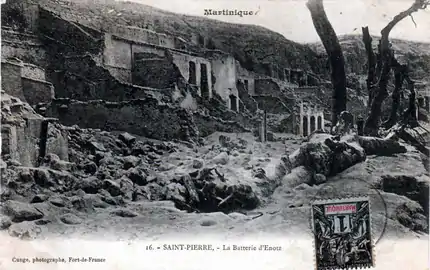 Ruines de la promenade de la batterie d'Esnotz le 10 mai 1902.