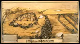 Description de l'image Battle of Birch Coulee by Paul G. Biersach 1912.png.