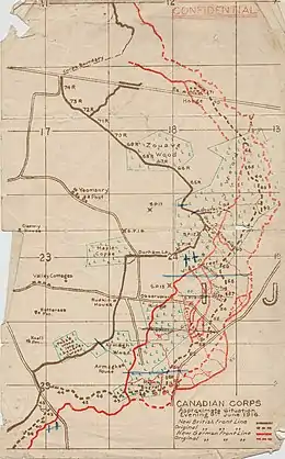 Description de l'image Battle of Mount Sorrel - Battle Map - June 6.jpg.