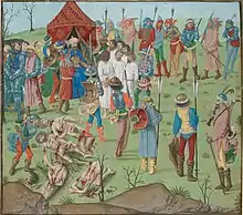 Exécution des prisonniers après la bataille de Nicopolis.
