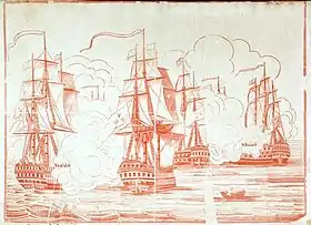 illustration de HMS Britannia (1762)