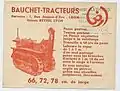 Tracteur vigne, chenilles anti-pierres, Bauchet-Tracteurs, Lyon