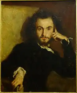 Portrait de Charles Baudelaire (1844), Versailles, musée de l'Histoire de France.