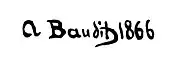 signature d'Amédée Baudit