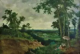 Paysage, Eugène Baudouin, vers 1870.