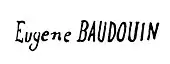 signature d'Eugène Baudouin (peintre)