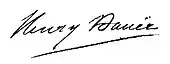 signature de Henry Bauër