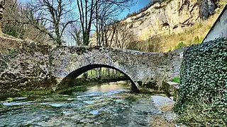 Vieux pont sur la Seille