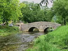 Le pont de La Peyrouse sur la Seille.