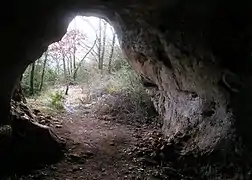 Une des entrées des Baumes Chaudes.