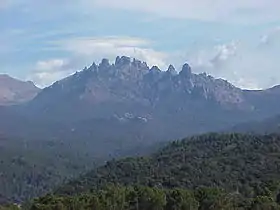 Vue des aiguilles de Bavella.