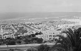 La baie de Haïfa en 1935