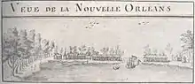 Vue de La Nouvelle-Orléans en 1720.