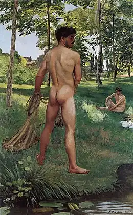 Le Pêcheur à l'épervier (1868), huile sur toile (134 × 83 cm), Zurich, Fondation Rau pour le Tiers-Monde.