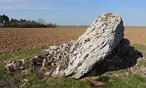 Le dolmen de la Grosse-Pierre.