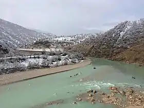La rivière Bazoft en hiver