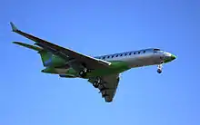 Bombardier Global 6000 qui atterrit à l’aéroport de Montréal.