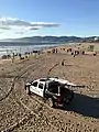 Patrouille de plage à Santa Monica, Californie