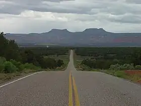 Vue depuis l'Utah Highway 261 (sud).