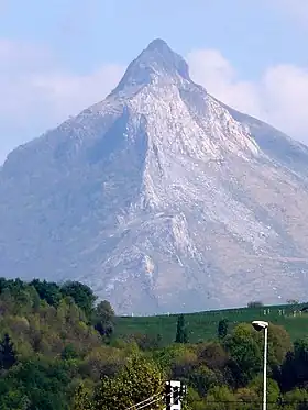 Le Txindoki, vu de Beasain.