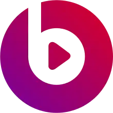 Logo de Beats Music remplacé par Apple Music en 2015.