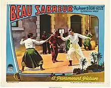 Description de l'image Beau Sabreur lobby card.jpeg.