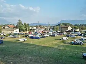 Un des parkings de la foire