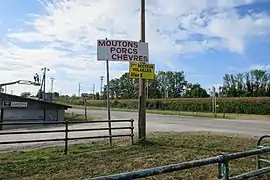 Site de la foire, entrée des enclos