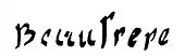 signature d'Adolphe Beaufrère