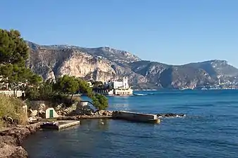 La villa Kerylos et Beaulieu-sur-Mer.