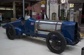 La Blue Bird Sunbeam 350HP des deux premiers records mondiaux en 1924 et 1925 (musée automobile de Beaulieu)