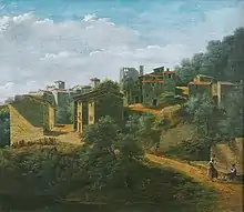 Beaumes-de-Venise, par Jean-Joseph-Xavier Bidauld, peintre du XVIIIe siècle