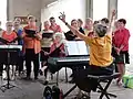 Fête de la musique 2019 : une chorale dans les Halles.