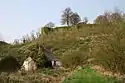 Les remparts et le moulin banal.