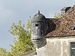 Une échauguette du château d'Aucors.