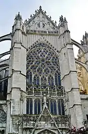 Façade nord du transept.