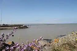 Vue de la baie depuis le port du Bec à Bouin.