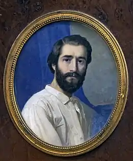 Jean Jalabert,Autoportrait en miniature.