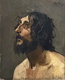 Henri Martin, Autoportrait en saint Jean-Baptiste (1883).