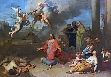 Giuseppe Sacchi (en), David en prière obtient la cessation de la peste.
