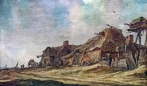 Jan van Goyen,  Ferme au bord de la mer