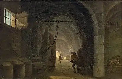 Henry d'Arles,Intérieur d'une grande cave (1771).