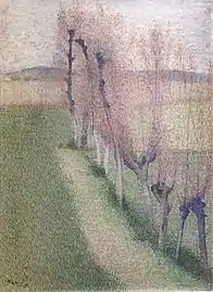 Achille Laugé, L'Allée de saules (1896).