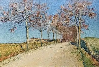 Achille Laugé,La Route de Cailhau (1910).